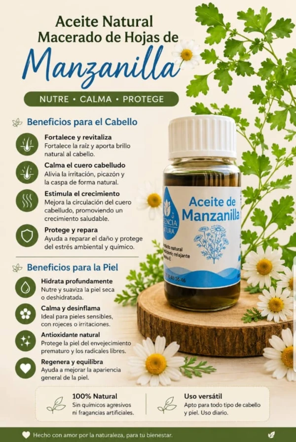 Aceite de Manzanilla's foto | Capilario |  BizneCubano