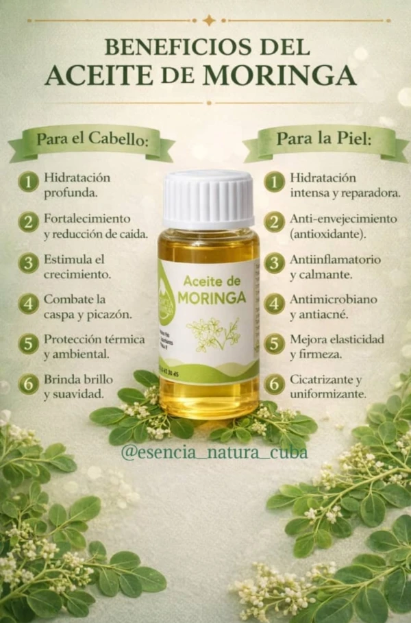 Aceite de moringa 30ml's foto | Capilario |  BizneCubano